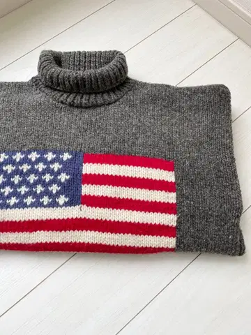 90s 에콰도르제 빈티지 성조기 니트 스웨터 미국