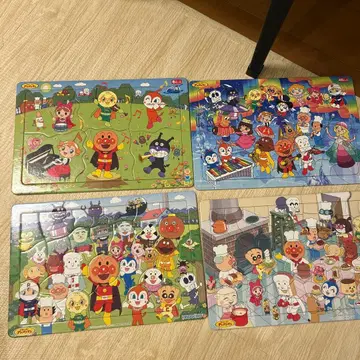 호빵맨 퍼즐 4장 세트