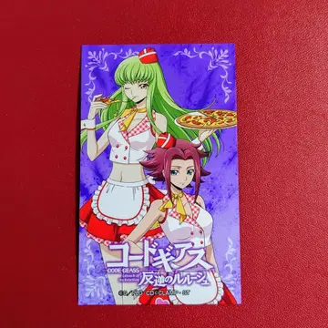 코드기어스 큐어메이드 카페 일러스트 카드 C.C. 카렌 시투