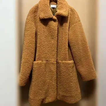 PLST 보아 코트 오렌지