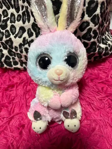 TY ty 토끼 봉제 인형 파스텔 컬러풀 태국 Ty