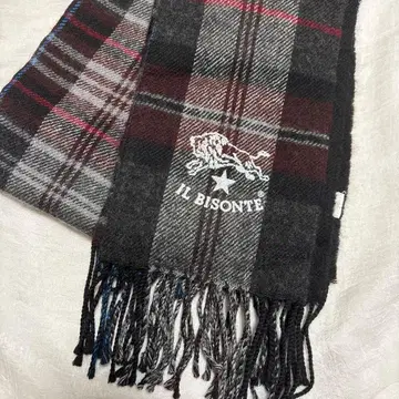 IL BISONTE 체크 무늬 머플러