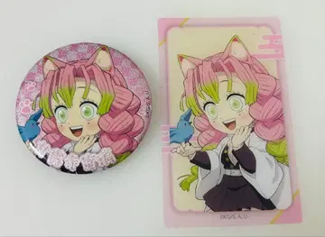 난자타운 칸로지 미츠리 노멀 카드, 레어 캔 배지 2개 세트