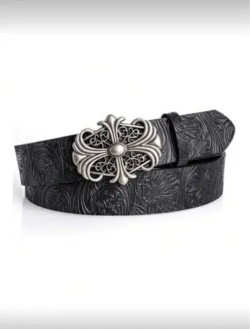 [ 새상품 ] 벨트 스트릿 y2k 인조 가죽 크로스 십자가 블랙 블랙