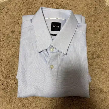 BOSS M 사이즈 슬림핏 라이트 블루 와이셔츠