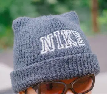 90s NIKE 고양이 귀 니트 캡