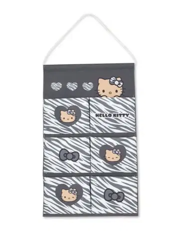 아베일 키티 월 포켓 일광화상 갸루 블랙 제브라