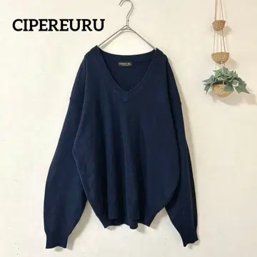 CIPEREURU 네이비 V넥 스웨터 L 사이즈