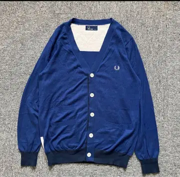 네이비 코튼 가디건
