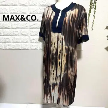 MAX&CO. 맥스앤코 원피스 올 패턴 얇은 소재 여성용 새상품급