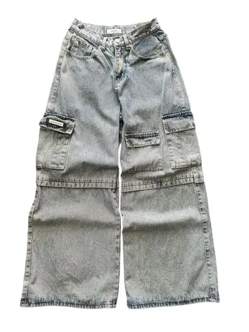 워시드 포켓 데님