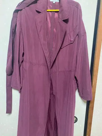 MOUSSY 퍼플 트렌치코트 사이즈 2