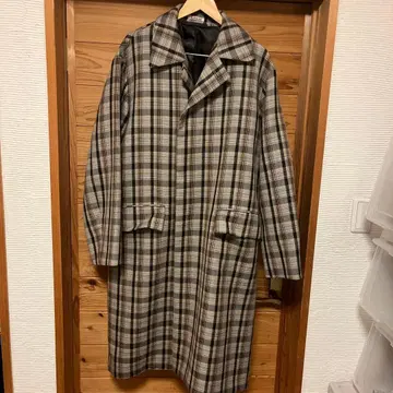 AURALEE 체크 무늬 코트