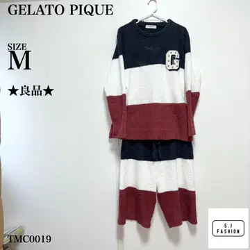 젤라또피케 룸웨어 셋업 M 네이비 화이트 레드