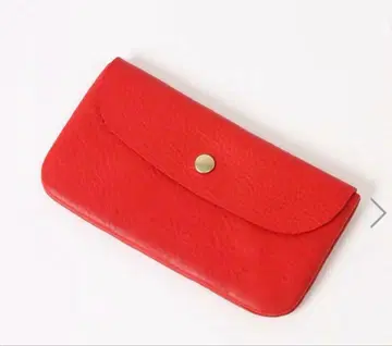 *Bleu Bleuet 블루블루에 스테디셀러 주름 장지갑 레드 새상품급*
