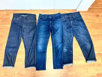 유니클로 데님 3세트 묶음 판매 셀비치 맨투맨 스트레이트