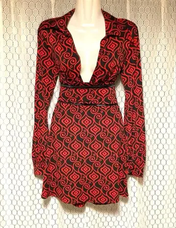 미니 원피스 튜닉 그런지 히피 y2k 사이키델릭