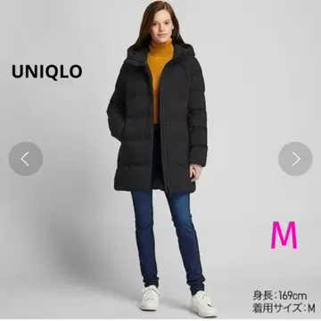 [ 새상품급 ] UNIQLO 스트레치 심리스 다운 숏코트 M 블랙