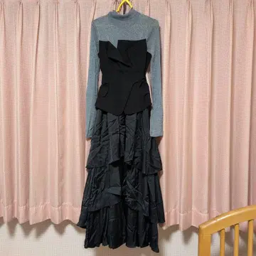 프레이 아이디 롱 원피스 블랙 사이즈 0