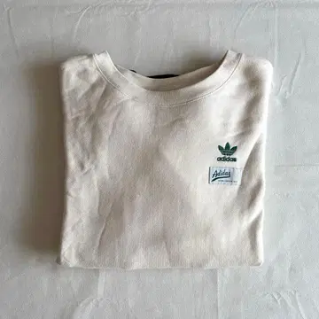 [ adidas ] 맨투맨 트레이닝복 아이보리/그린