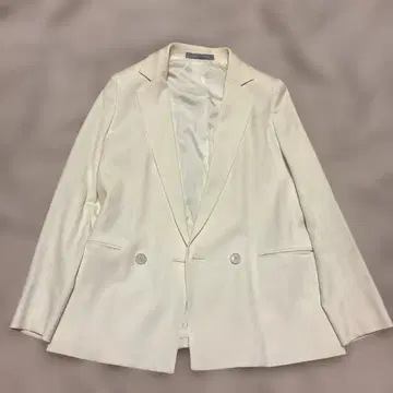 theory luxe 화이트 테일러드 자켓 38