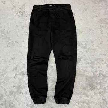 ZARA 블랙 조거 팬츠 남성용 S 사이즈 페이드 가공 BY57