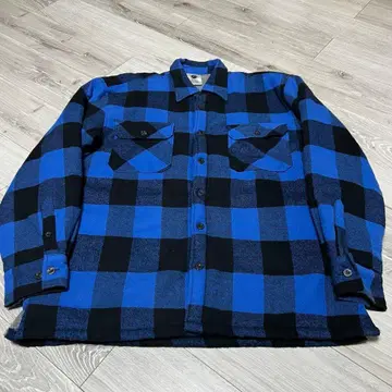 [ 초레어 ] 버팔로 체크 보아 플란넬 셔츠 L 사이즈 로스코