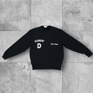 아이코닉 블랙 맨투맨 M