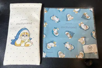mofusand Zoff 콜라보 상어냥 안경닦이 & 케이스 세트
