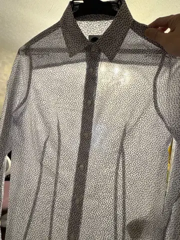 이탈리아제, Bagutta 도트 무늬 긴팔 셔츠 사이즈 38