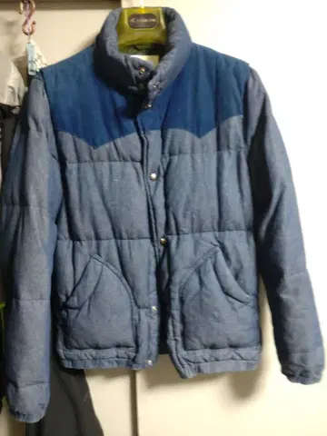 어반 리서치 써니 라벨 인디고 콘초 데님 다운 L