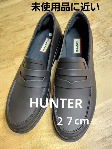 HUNTER 헌터 로퍼 방수 27cm UK8 블랙