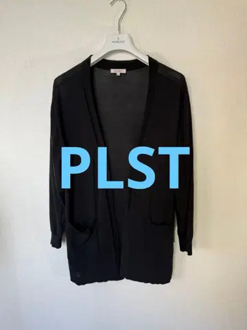 PLST 롱 가디건 얇은 소재 블랙 [새상품급] M 사이즈