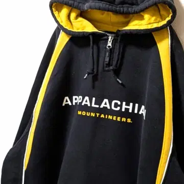 홀로웨이 아팔라치아 마운티니어 하프 지퍼 후드티 블랙 L 구제 의류