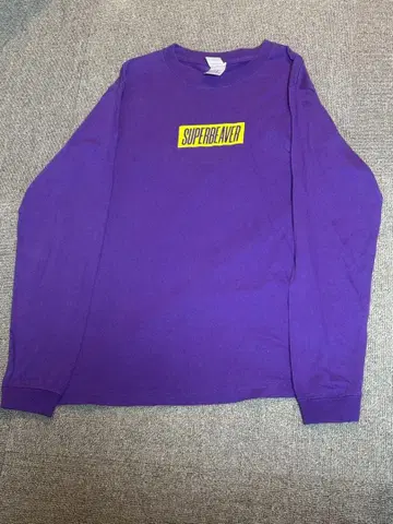 SUPERBEAVER 롱T셔츠 보라색 퍼플