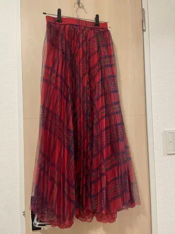 EmiriaWiz 튤 체크 스커트