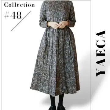 YAECA 야에카 WRITE 리버티 턱 드레스 원피스 플라워 무늬