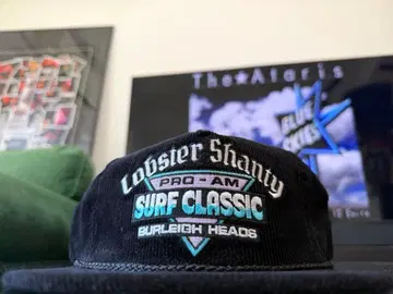 호주 LOBSTER SHANTY 코듀로이 캡 블랙