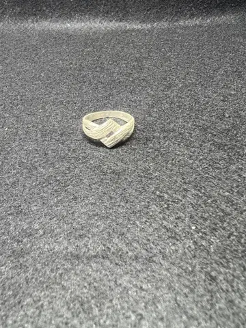 실버 크로스오버 반지