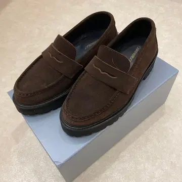 카미난도 스웨이드 로퍼 브라운 39