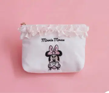 완판 Maison de FLEUR 미니 마우스/자수 프릴 파우치