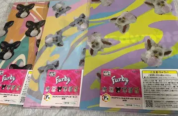 [ 3장 세트 ] 다이토 복권 퍼비 클리어 파일 & 스티커 세트