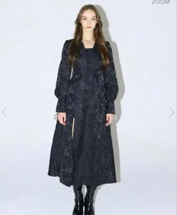 meltthelady flower jacquard long dress