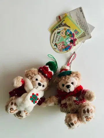 더피 크리스마스 봉제 인형 스트랩 세트