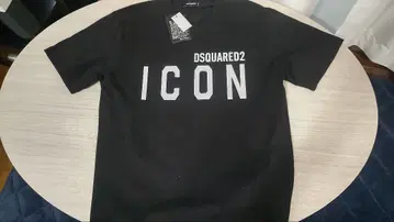 DSQUARED2 ICON 블랙 T셔츠 L