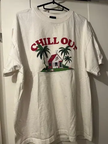 드래곤볼 카메하우스 T셔츠 화이트 남성용 XL 사이즈