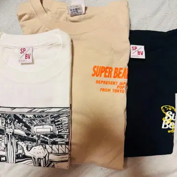 [ 낱개 판매 가능 ] 슈퍼 비버 T셔츠 롱T 3종 세트