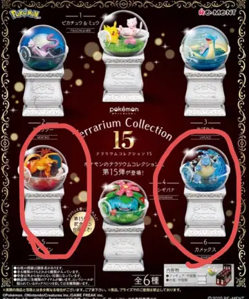 포켓몬 테라리움 컬렉션 15 리자몽, 거북왕 2개 세트