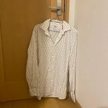 ZARA 슬림핏 물새 프린트 셔츠