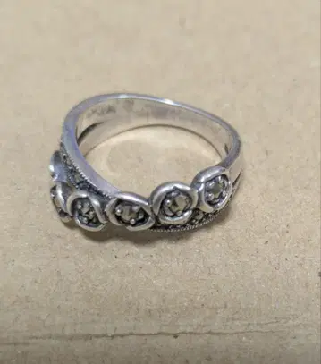 마카사이트 실버 반지